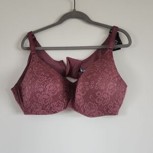 Lace Full Coverage Bra - Mauve